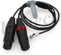 Two XLR 3 pin Female to Right Angle 5 pin Male Audio Cable Pack of 2 S86400