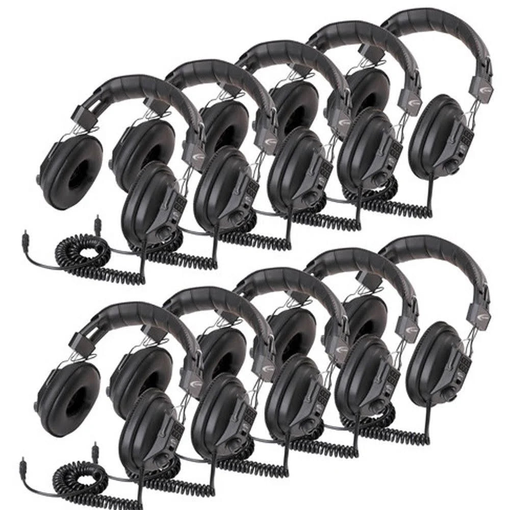 Switchable Stereo Mono Headphones 10-Pack E299378