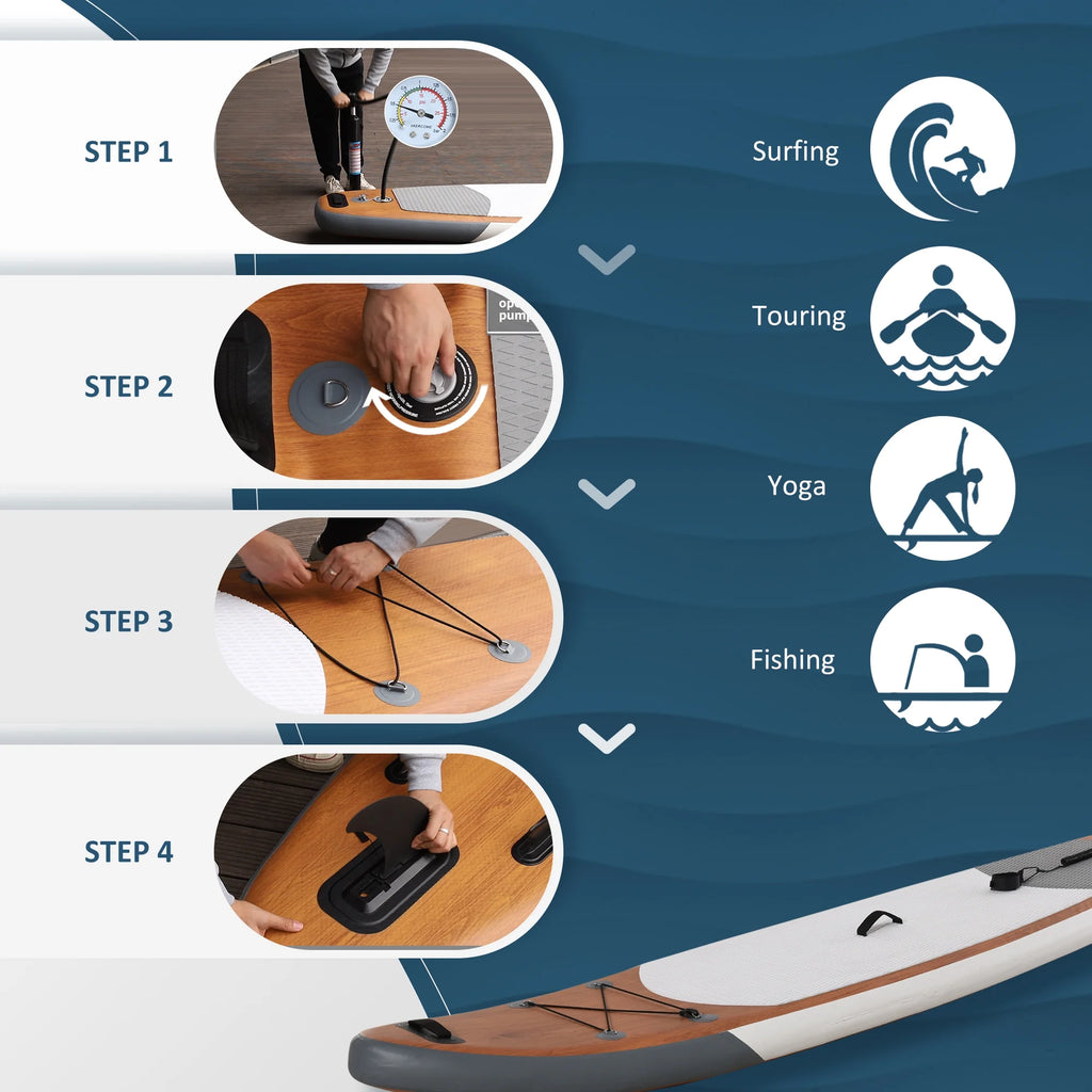 11 Ft. Inflatable Stand Up Paddle Board with Accessories H9089