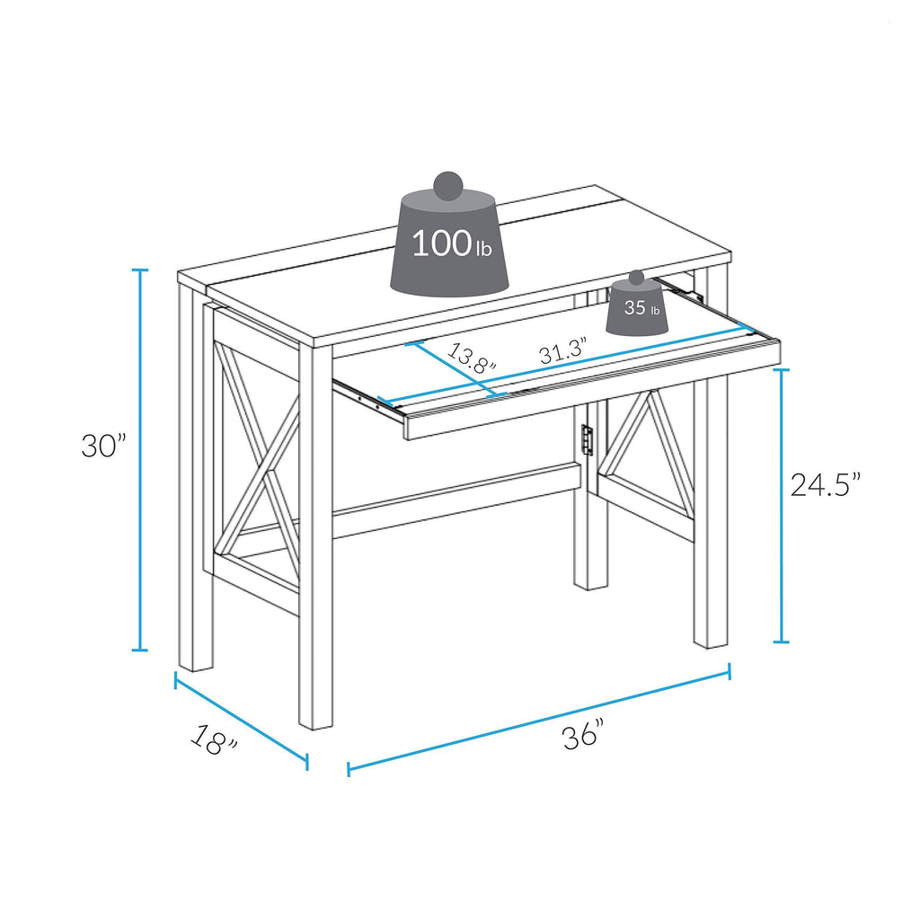 Folding Desk with Pull-Out X1222
