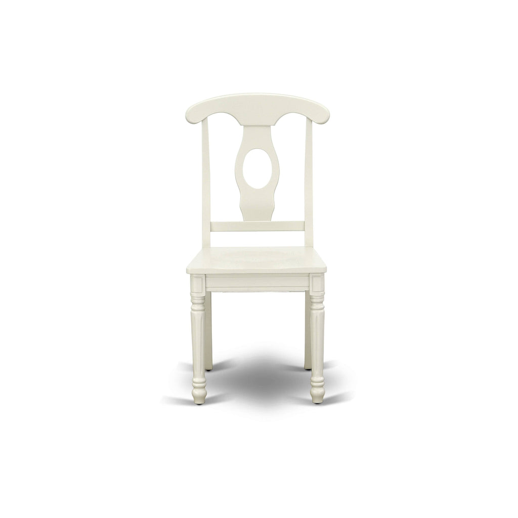 3PC Round Table with Two 9-Inch Drop Leaves and 2 Panel Back Chairs Y572