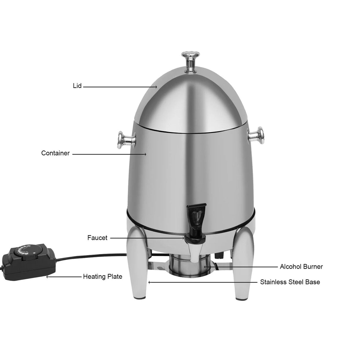3.2 Gallon Stainless Steel Hot Chocolate Machine Electric Beverage Dispenser A51212