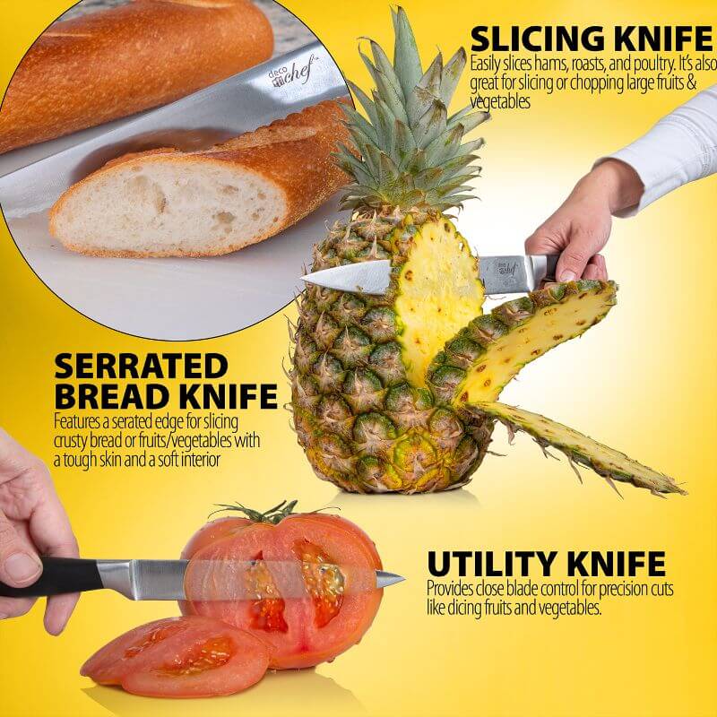 3.7QT Digital Air Fryer Bundle with 12-Piece Knife Set C56546