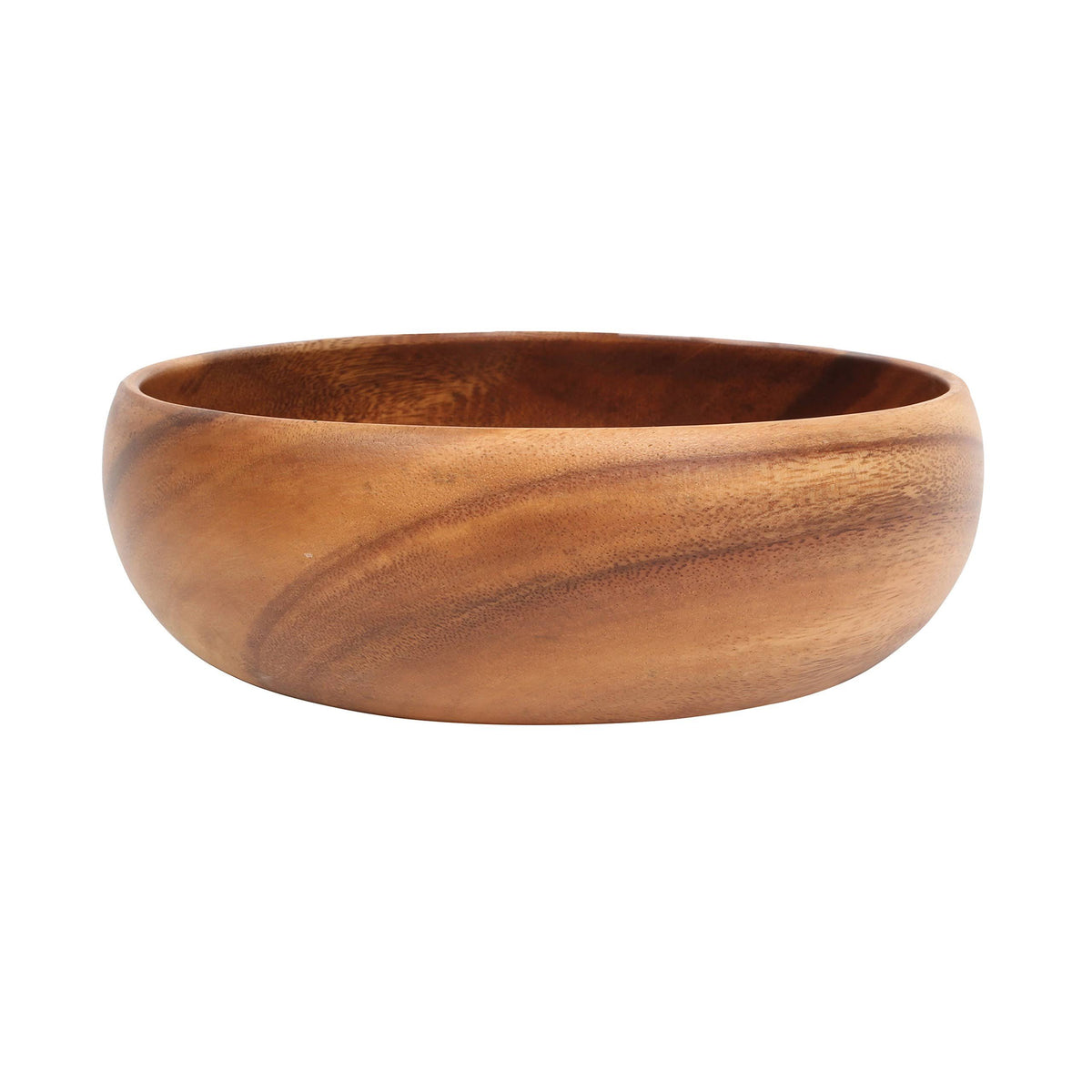 Acacia Wood Large Round Salad Bowl J710