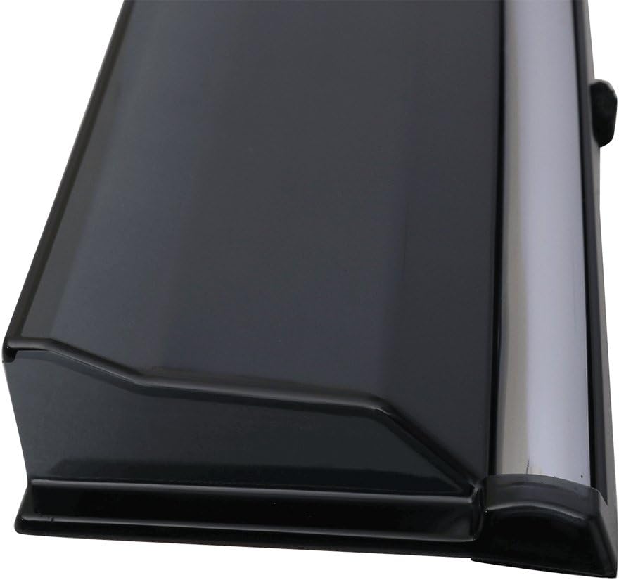 Chrome Trim Polycarbonate Window Visor Rain Guard, Pack of 2 F446848