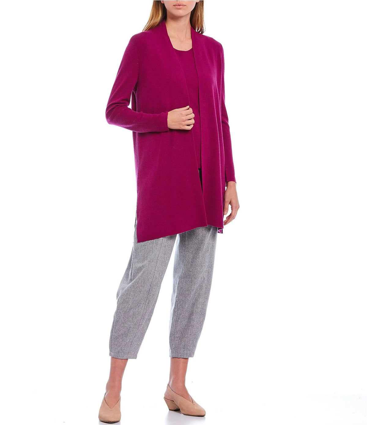 Ultrafine Merino Wool Straight Cardigan F28623