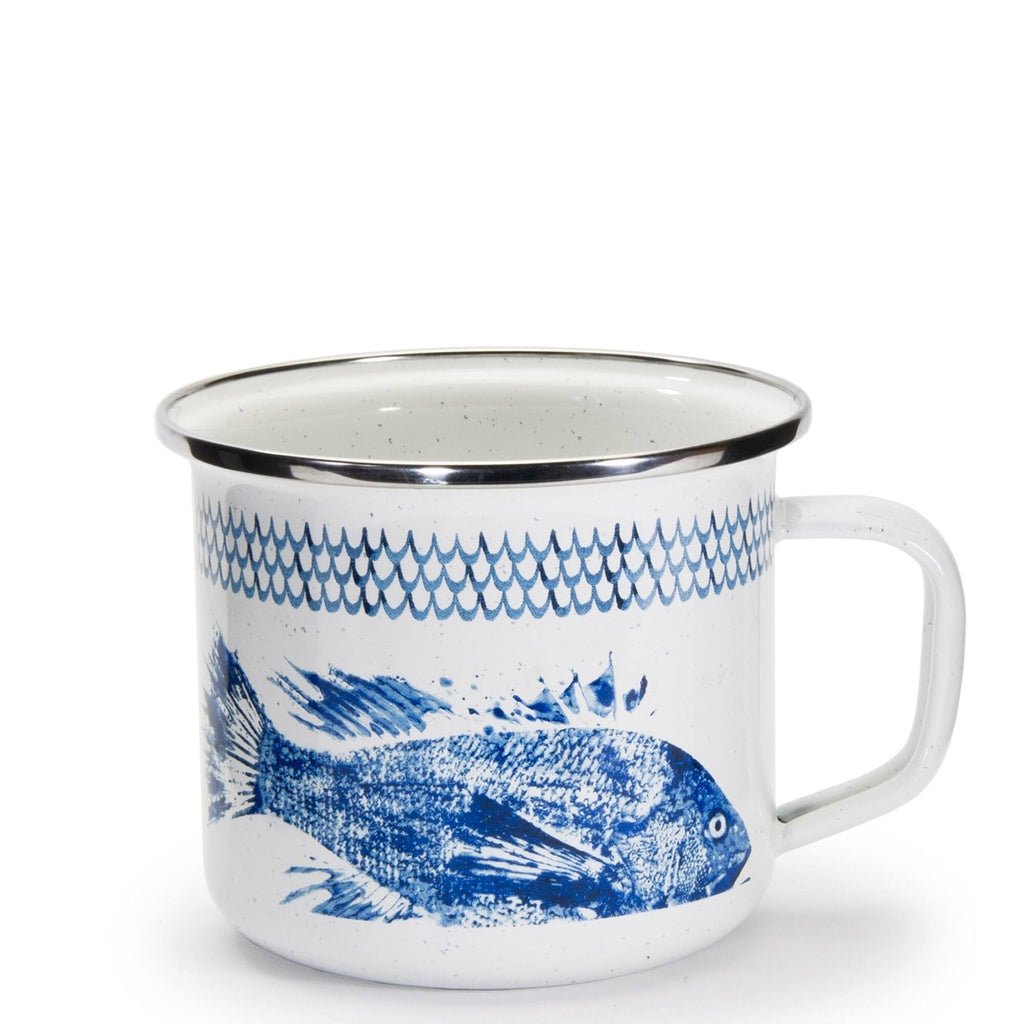 Set of 4 Enamelware Mugs G733