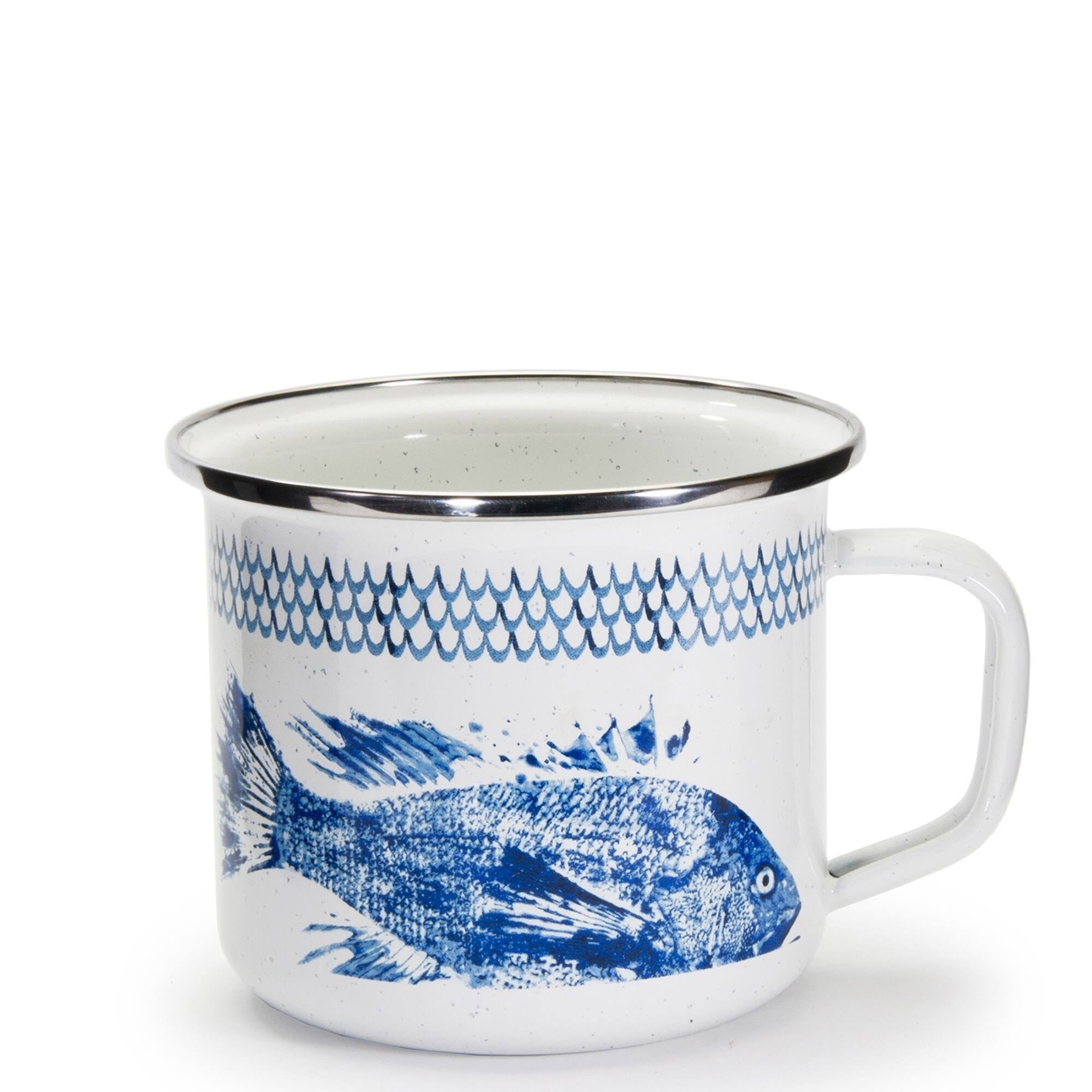 Set of 4 Enamelware Mugs G733