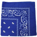 84 Pack Polyester Paisley Bandanas Royal Blue H998