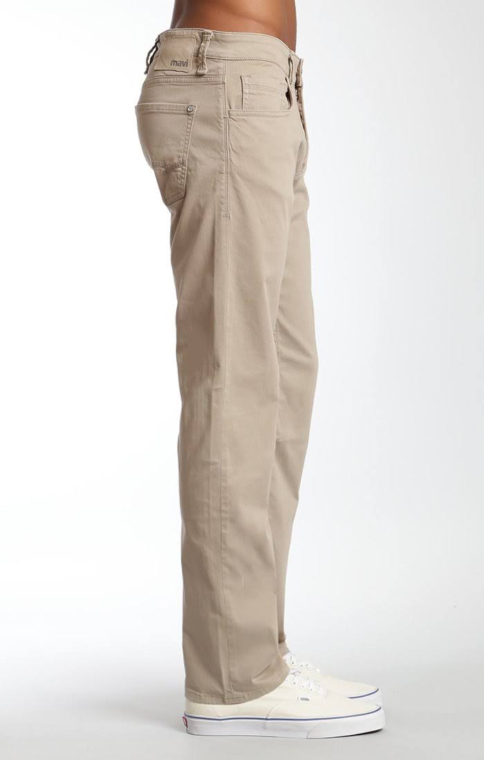 Beige Twill Relaxed Straight Pant P792411