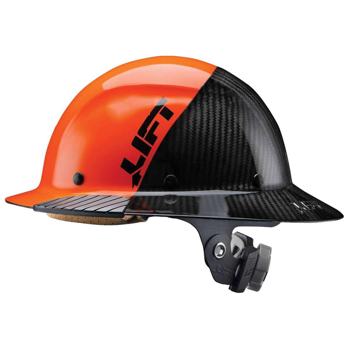 Carbon Fiber Cap Brim Orange-Black B6728