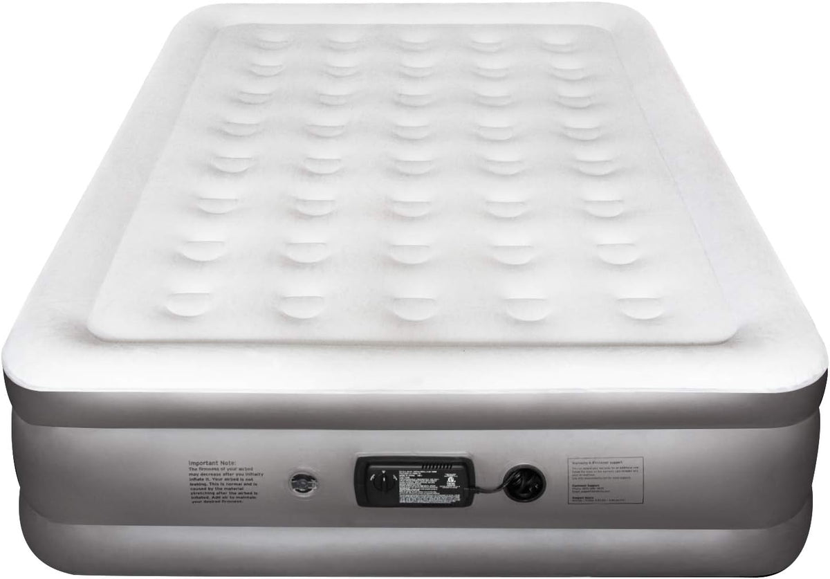 White Queen 18 Inflatable Air Mattress with Built-in Pump J567