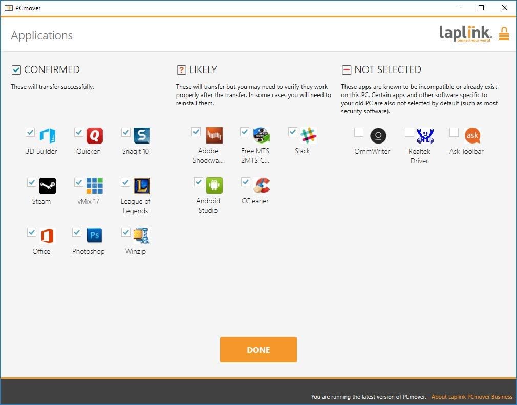 PC to PC Migration Software with 10 Use License L772628