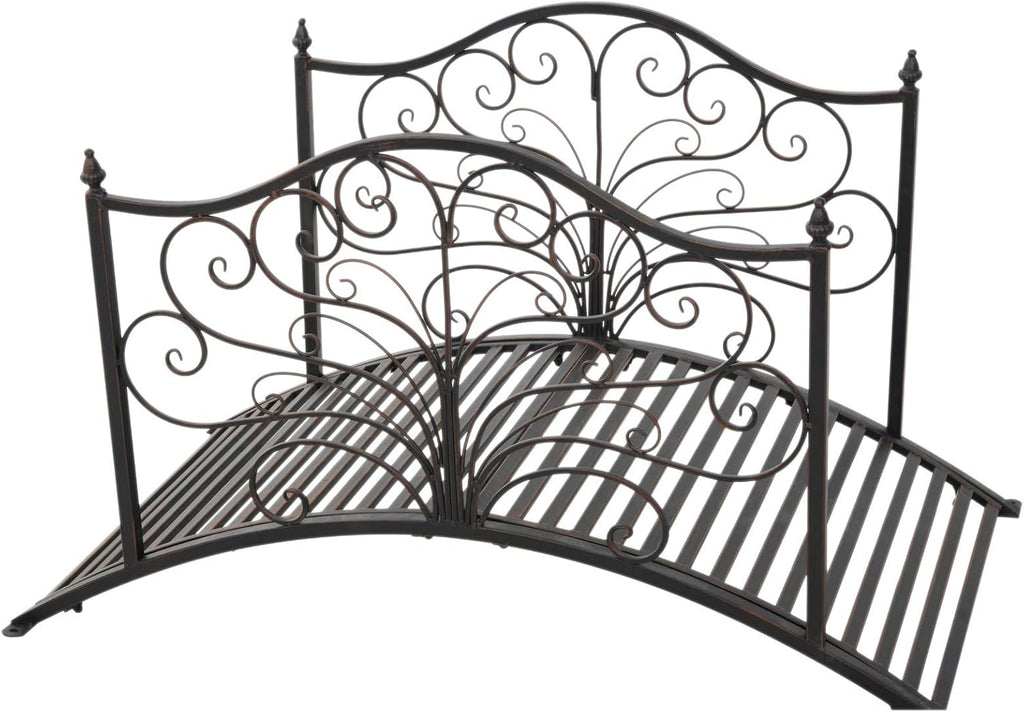 Black Bronze Metal Garden Bridge B186790