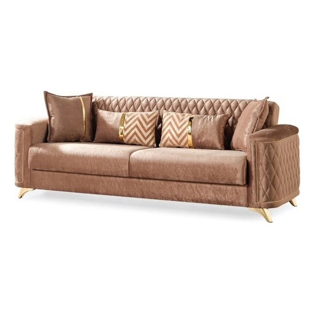 Copper Velvet Sofa L64873