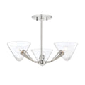 Polished Nickel 3 Light Semi Flush P370002