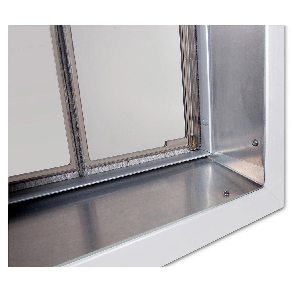 White Wall Mount Pet Door B17201