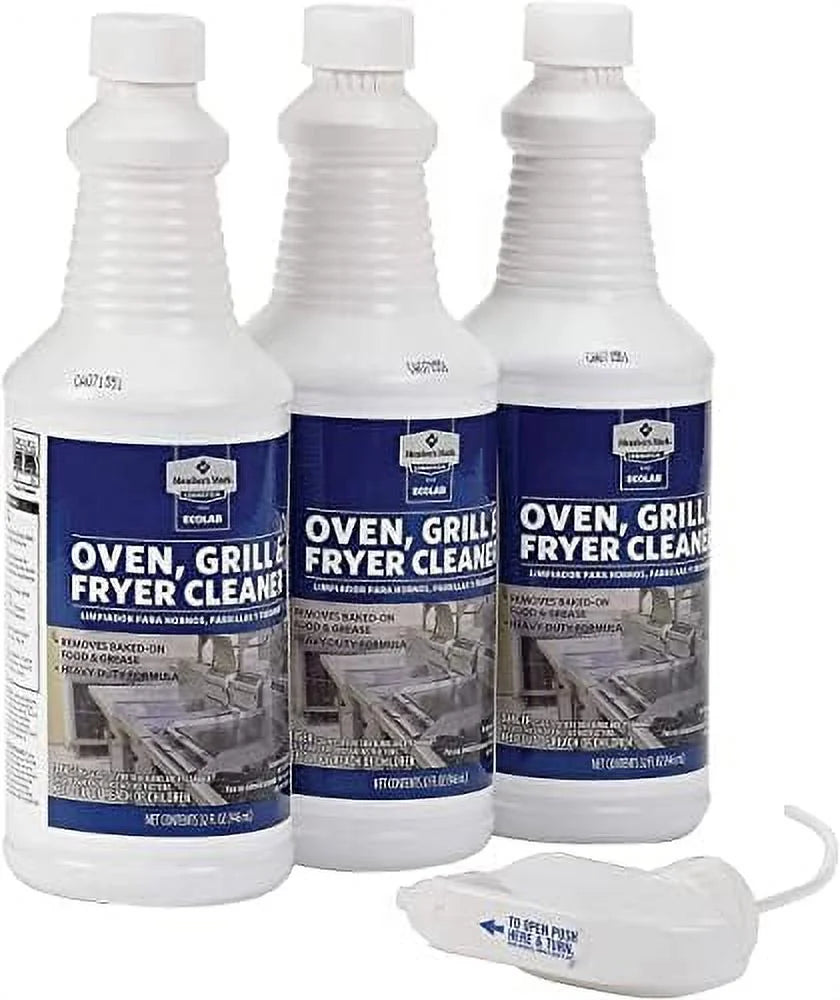 3 Pack Grill Oven And Fryer Cleaner 32 OZ with Sink Strainer S9663