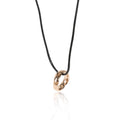 18k Rose Gold Wedding Band Ring Pendant I1974