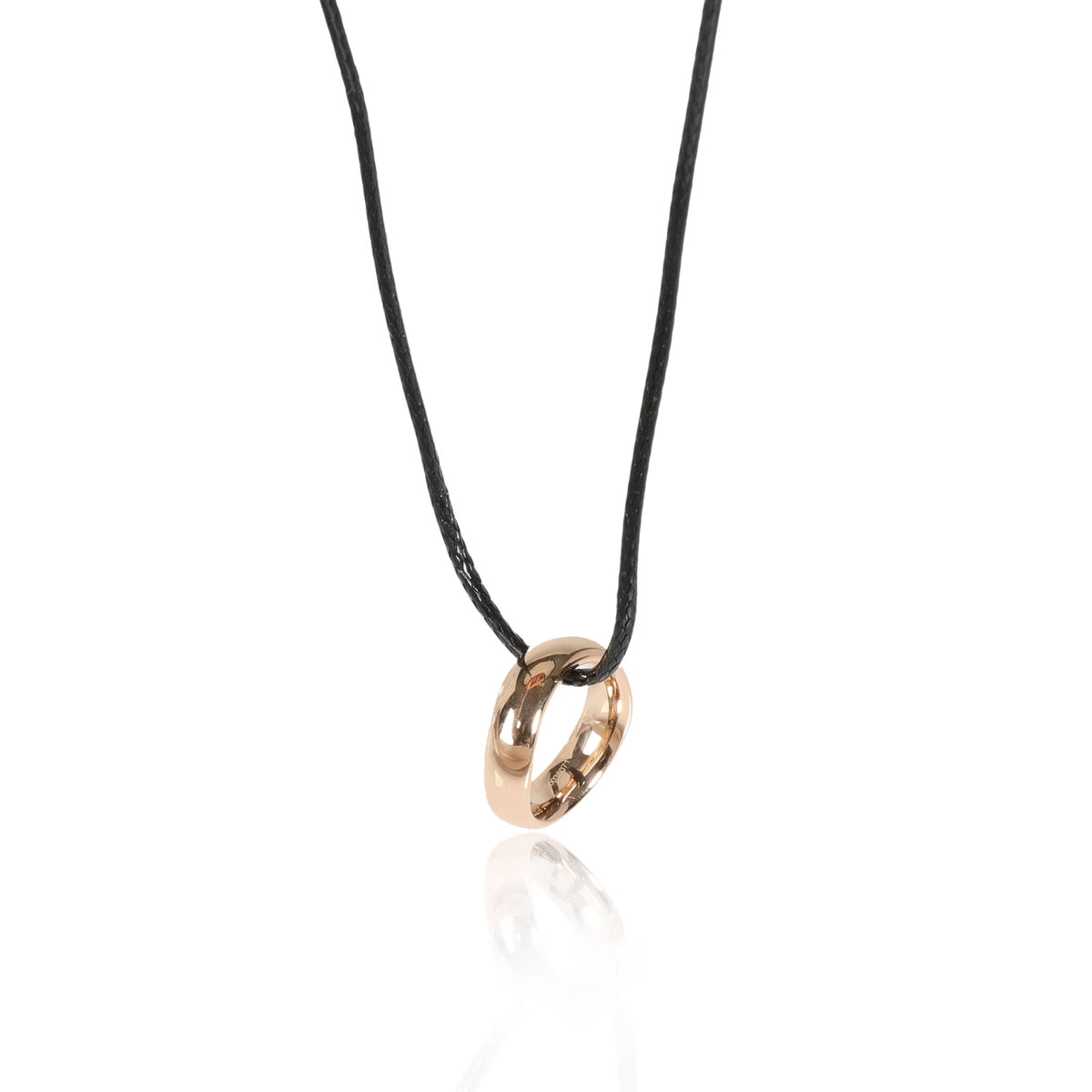 18k Rose Gold Wedding Band Ring Pendant I1974