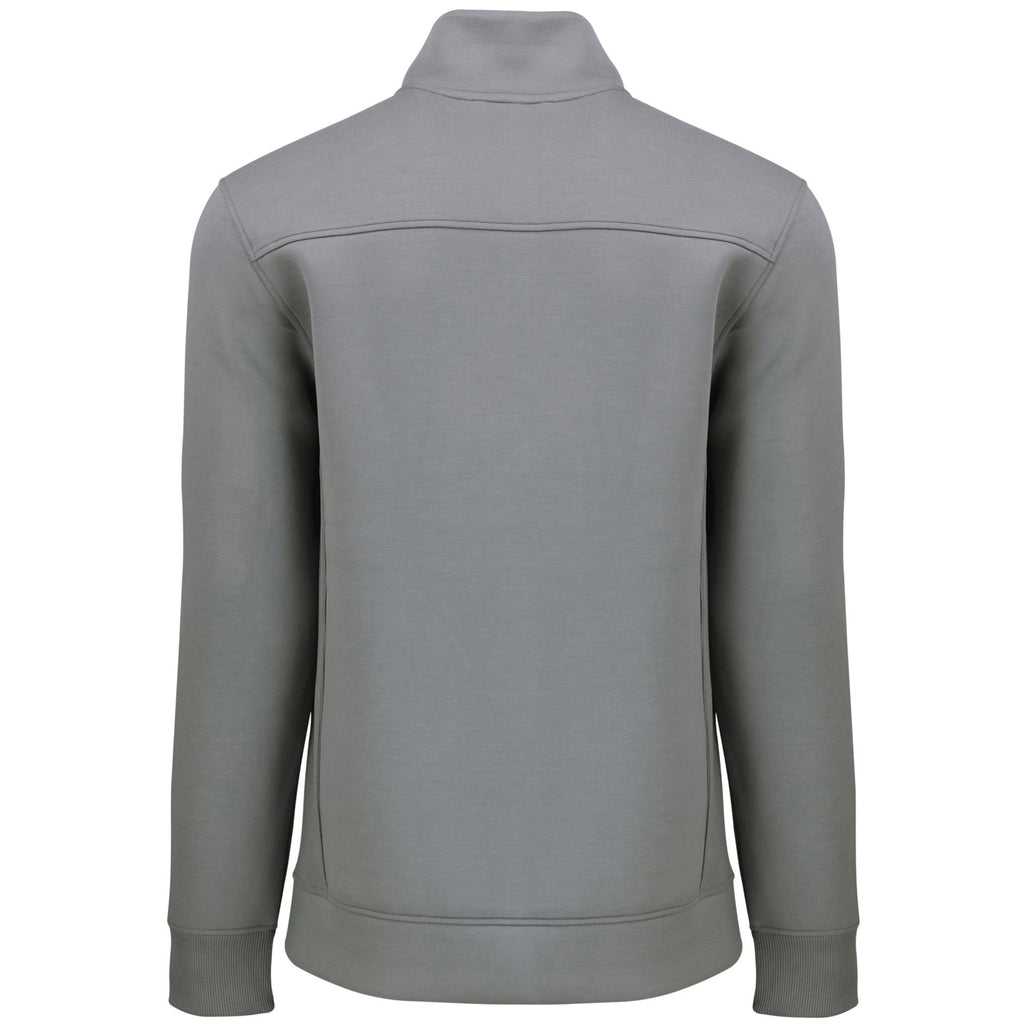 Gray Recycled Quarter-Zip Pullover L777