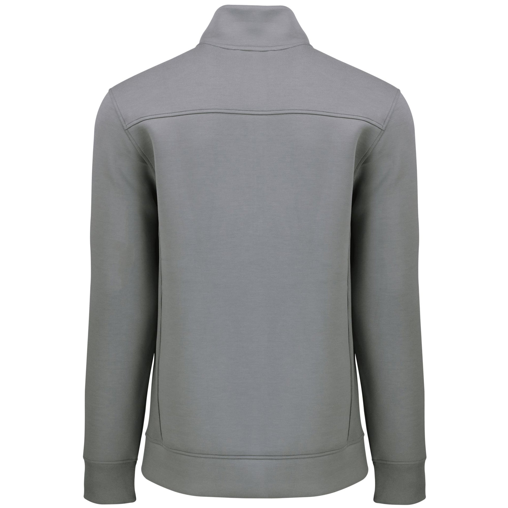 Gray Recycled Quarter-Zip Pullover L777