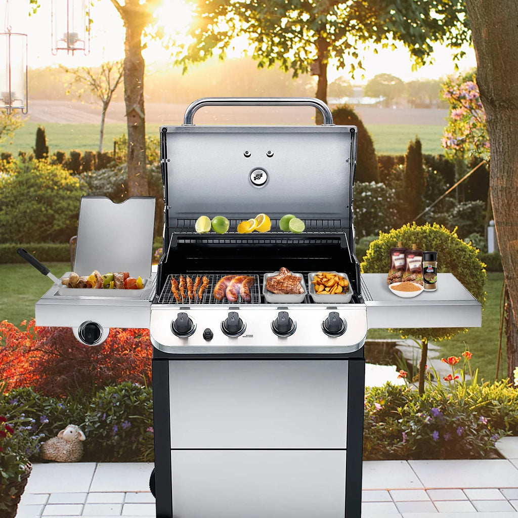 6-Piece Stainless Steel Grill Basket Set with Cooling Rack M467424