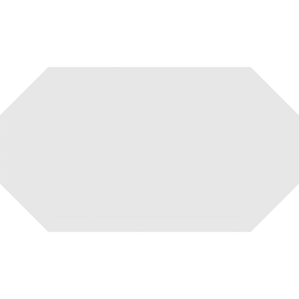 Horizontal Elongated Octagon PVC Gable Vent Y134