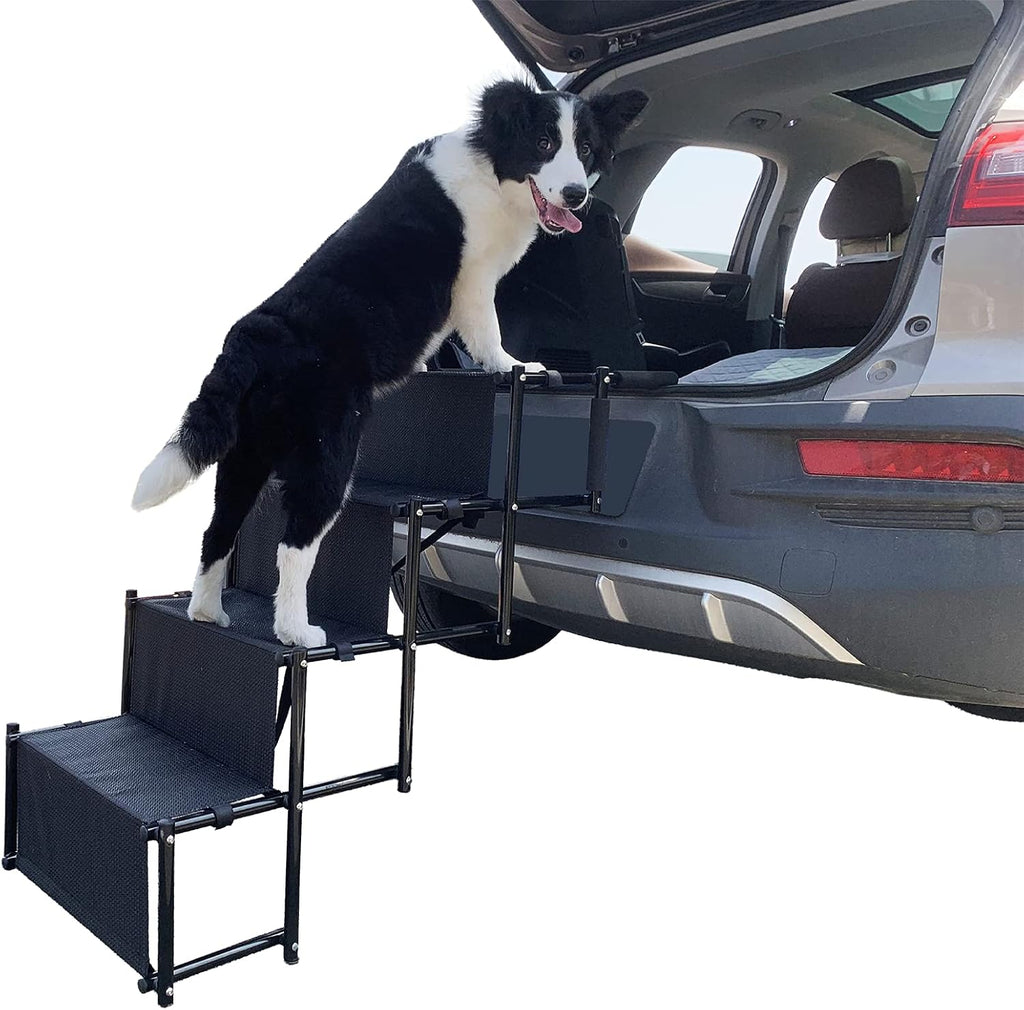 Grey Folding Pet Stairs Ramp with Waterproof Surface C52016