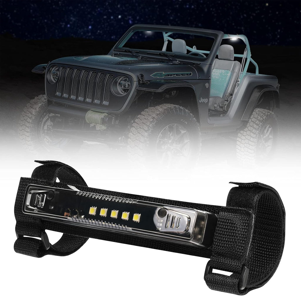 Black Pack of 2 Universal Roll Bar Mount Interior Dome Light C76078