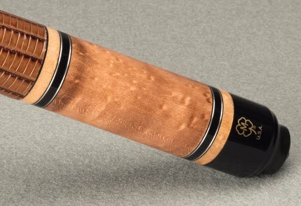 3/8x10 19 Ounce 13mm Lizard Embossed Brown Leather Cue V2377