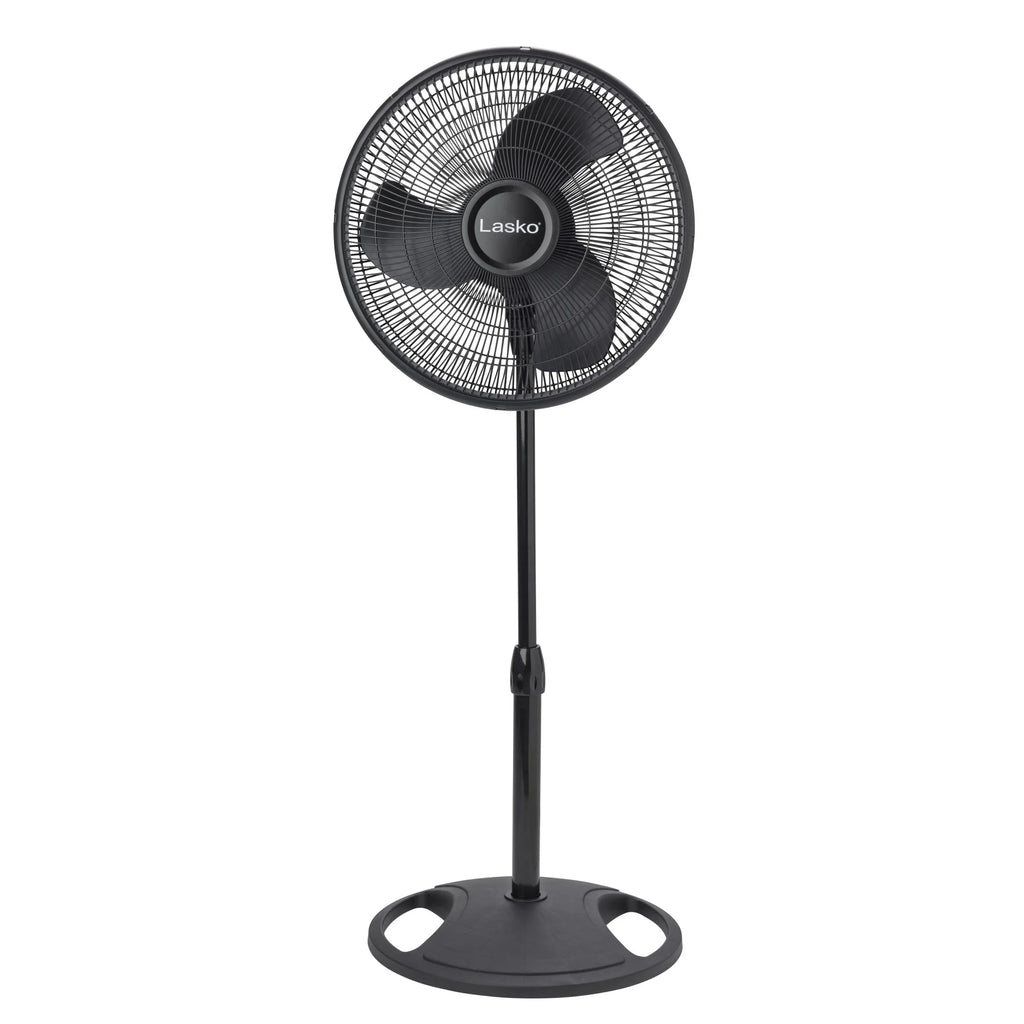 16" Oscillating Adjustable Pedestal Fan with 3-Speeds, 47" H, Black L220188