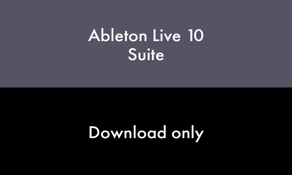 Ableton Live Suite 10 Upgrade from Live Lite N387