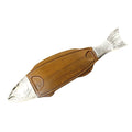 Salmon Wood Fish Server Sandstone Ivory H900204