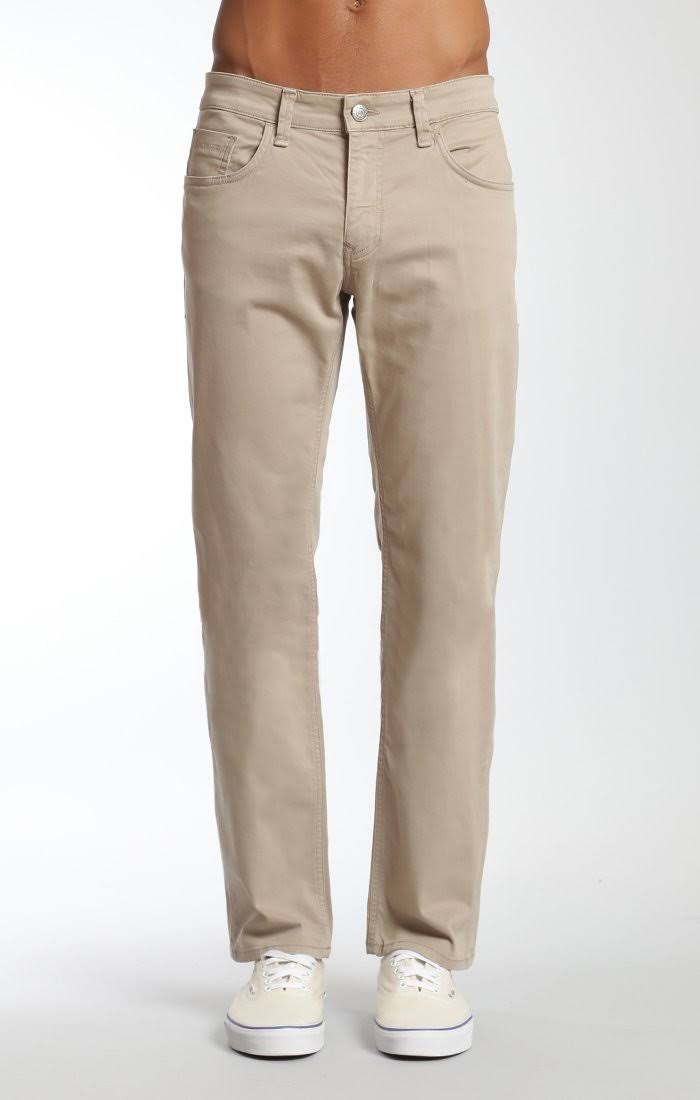 Beige Twill Relaxed Straight Pant P792411
