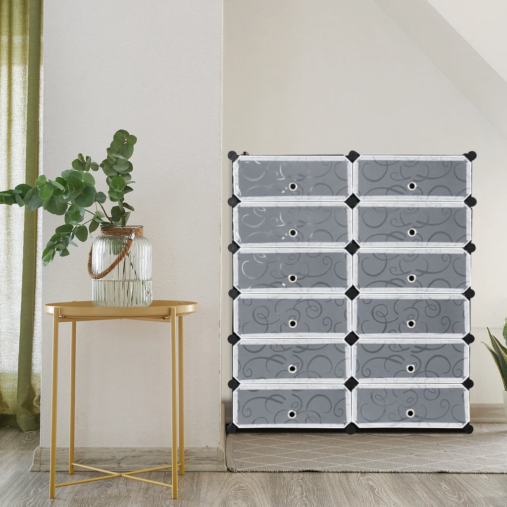 12 Cubic 6-Tier Shoe Rack Shelf Cabinet Storage Closet Organizer S855