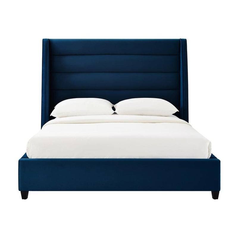 Blush Velvet Bed Twin X28881