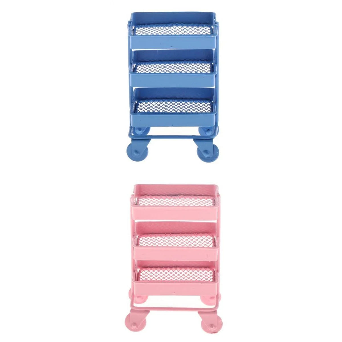 Mini 3 Tier Storage Shelf Dollhouse Decor Accessory K981