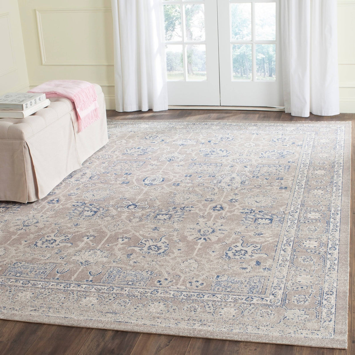 Beige Rectangle Rug R55878