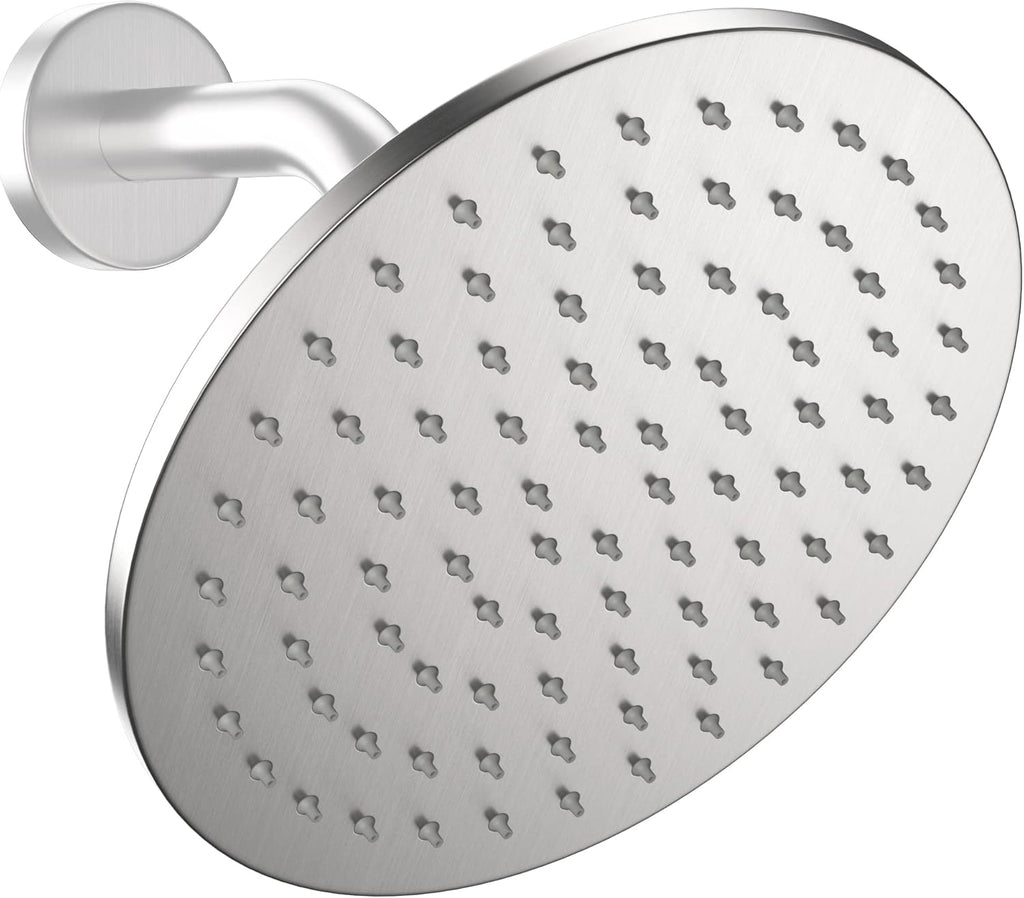 Matte Black 8 Inch Rain Shower Head, 2.5 GPM, Pack of 2 X11039