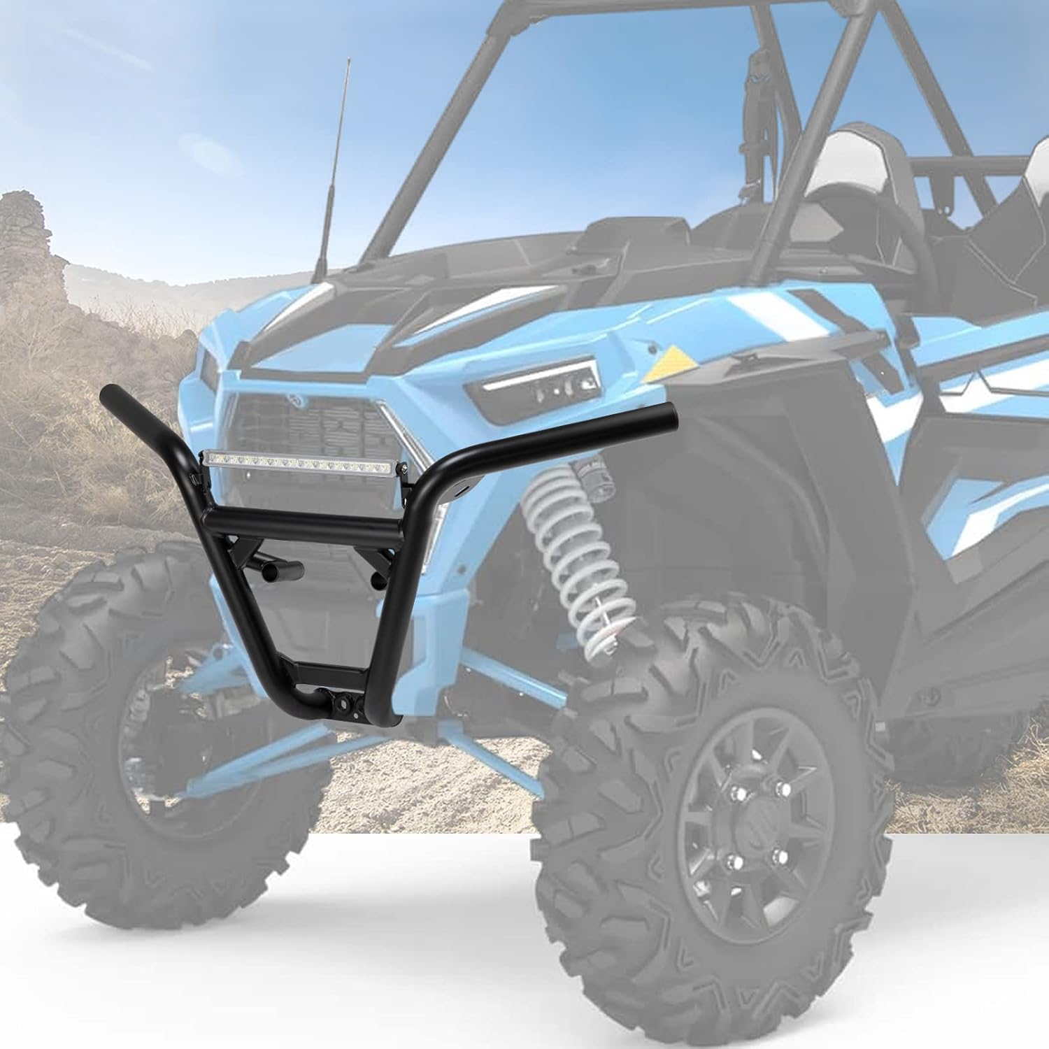 Heavy-duty Steel Tube Front Bumper for Polaris RZR XP1000 2014-2021 O389