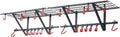 2-Pack Powder Coated Steel Garage Wall Shelving with Bike Hooks N66171