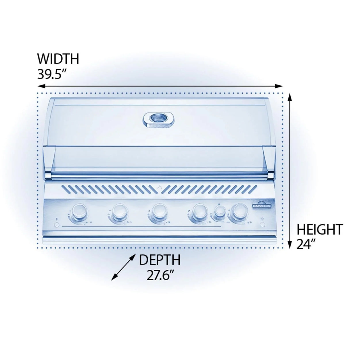 38-Inch Propane Gas Grill with Infrared Rear Burner and Rotisserie Kit O590