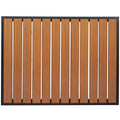 Black Synthetic Teakwood Table Top T686406