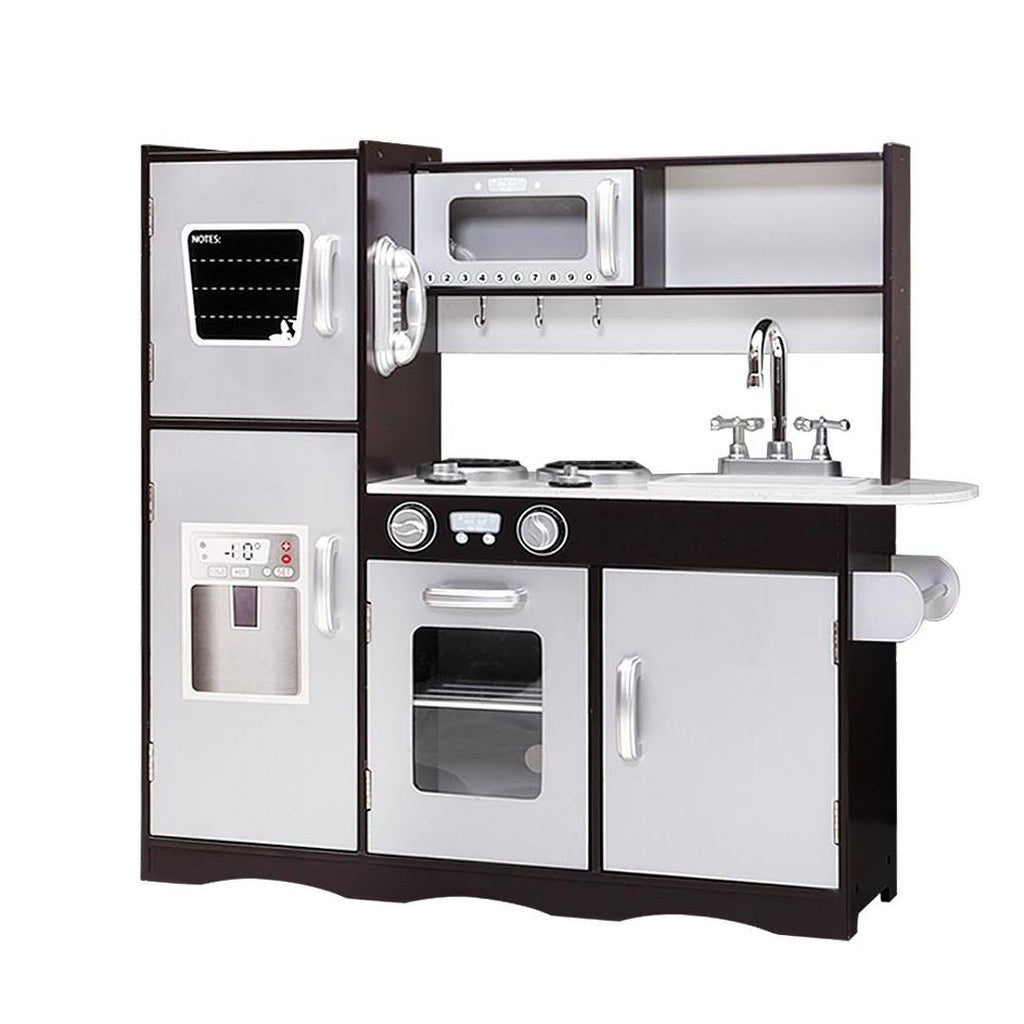 Black Kids Kitchen Set Pretend Play Food Toys C361576
