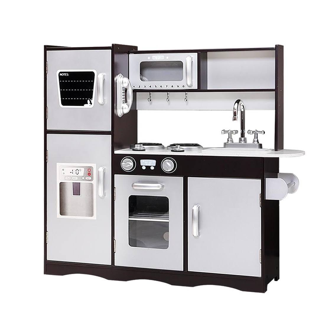 Black Kids Kitchen Set Pretend Play Food Toys C361576