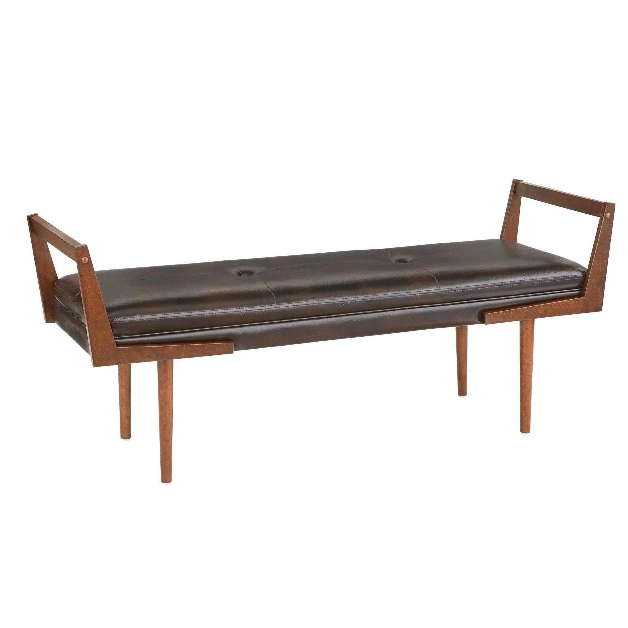 Charcoal Grey Fabric Bench N272178