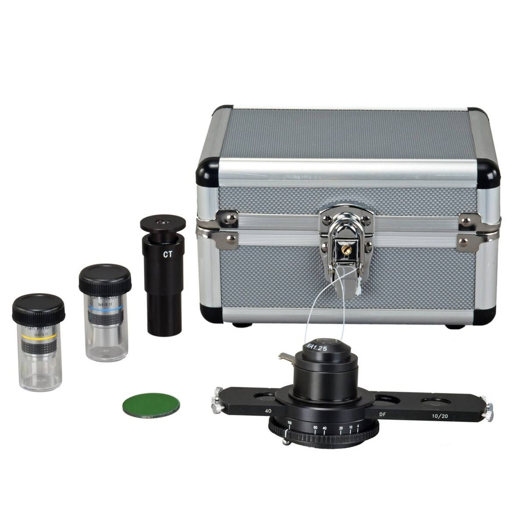 40X-2000X Binocular Laboratory Compound LED Microscope with Phase Contrast Kit H1110