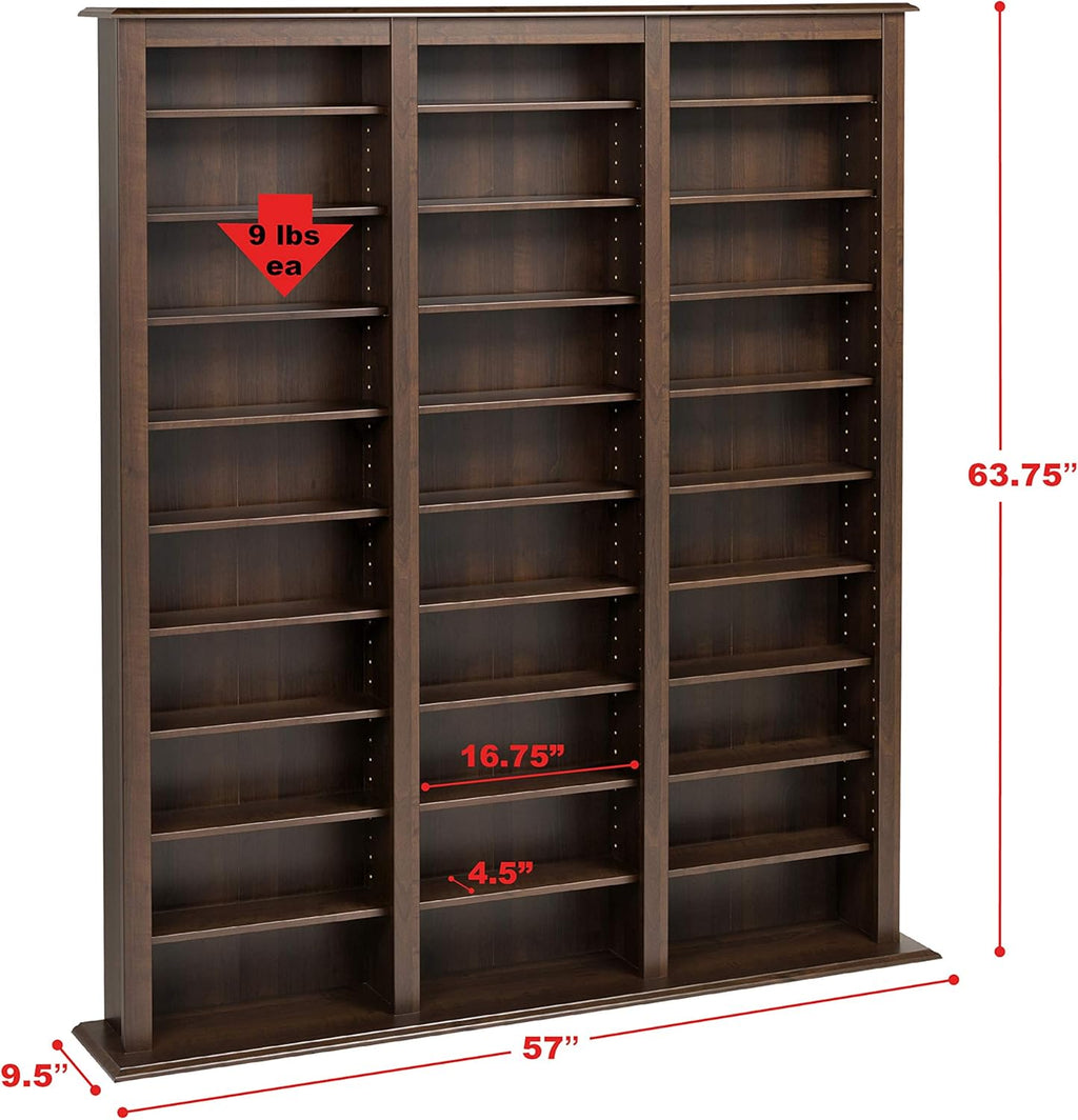 Espresso Triple Width Barrister Tower F258275