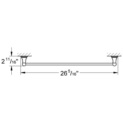 Oil Rubbed Bronze Towel Bar H2890